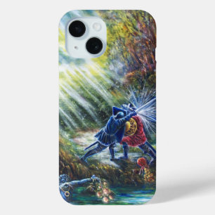 FORGOTTEN ROSE Fighting Knights,Money and Devil iPhone 15 Case