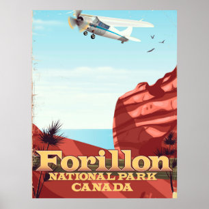Forillon National Park, Canada travel poster