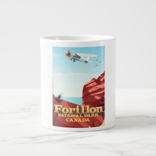 Forillon National Park, Canada travel poster Large Coffee Mug