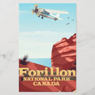 Forillon National Park, Canada travel poster Stationery