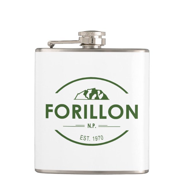 Forillon National Park Hip Flask (Front)