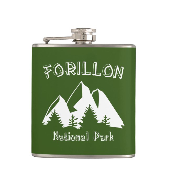 Forillon National Park Hip Flask (Front)