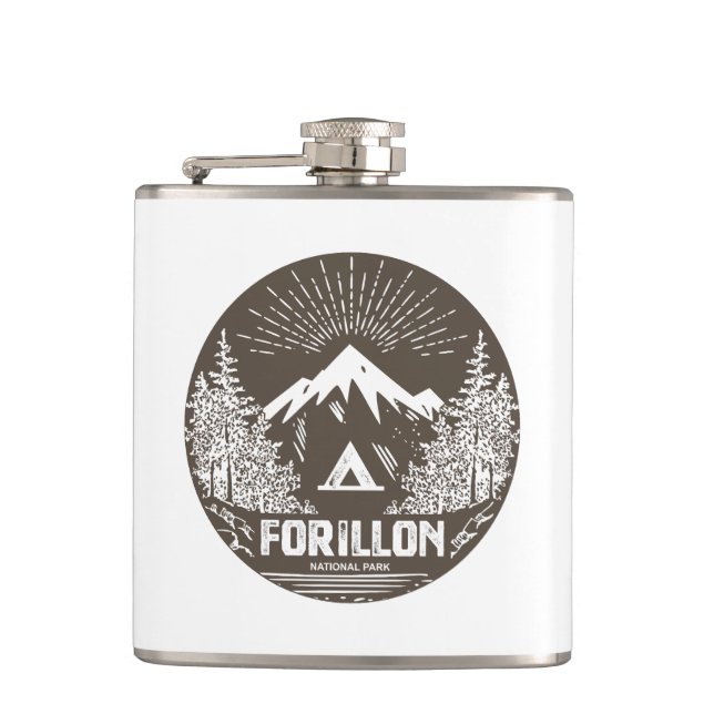 Forillon National Park Hip Flask (Front)