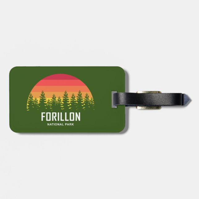 Forillon National Park Luggage Tag (Back Horizontal)