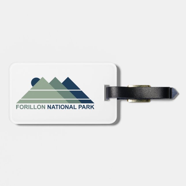 Forillon National Park Mountain Sun Luggage Tag (Back Horizontal)