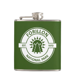 Forillon National Park Sun Trees Hip Flask