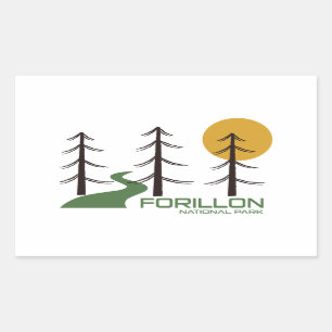 Forillon National Park Trail Rectangular Sticker