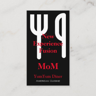 Fork and Knife Business Card
