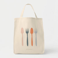 Fork and Spoon Tote Bag