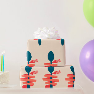 Fork And Spoon Wrapping Paper