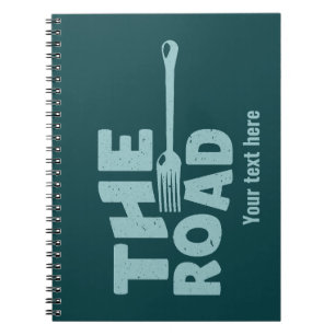 Fork in the road typography notebook