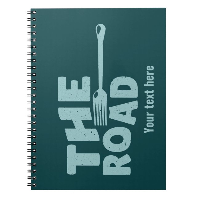 Fork in the road typography notebook (Front)