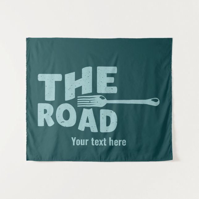 Fork in the road typography tapestry (Front (Horizontal))