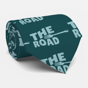 Fork in the road typography tie