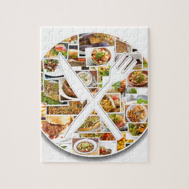 Fork Knife Foods Jigsaw Puzzle (Vertical)
