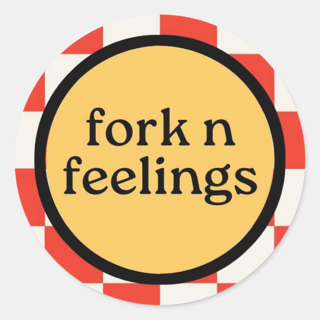 Fork n Feelings Logo Sticker (Front)