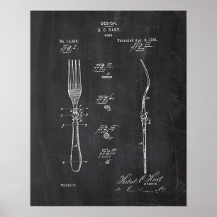 Fork Patent Poster