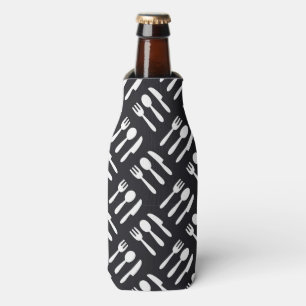 Fork spoon knife pattern bottle cooler