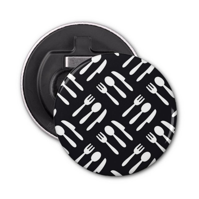 Fork spoon knife pattern bottle opener (Front)