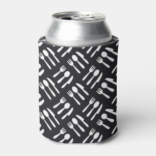 Fork spoon knife pattern can cooler