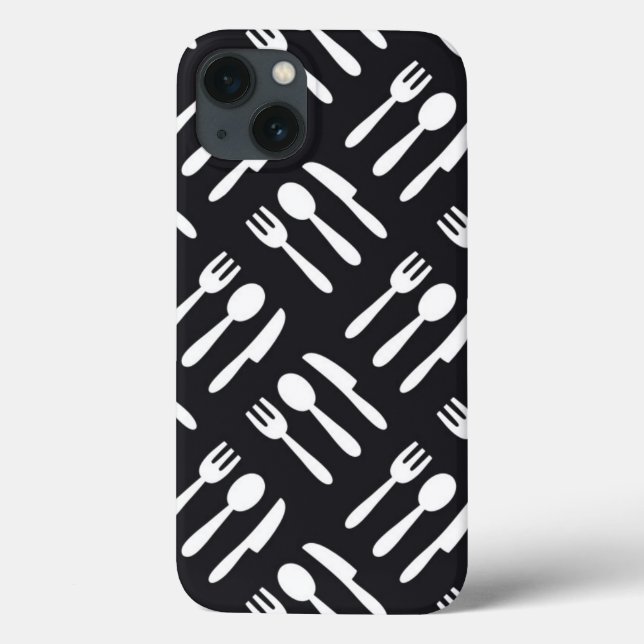 Fork spoon knife pattern Case-Mate iPhone case (Back)