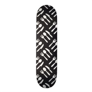 Fork spoon knife pattern skateboard