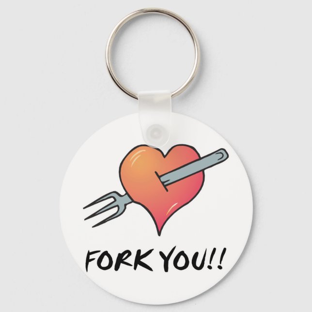 fork you key ring (Front)
