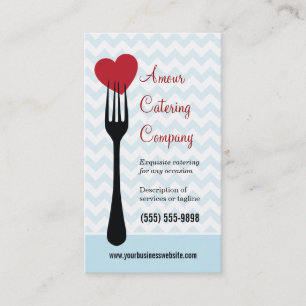 Forked Heart Restaurant/Catering Business Card