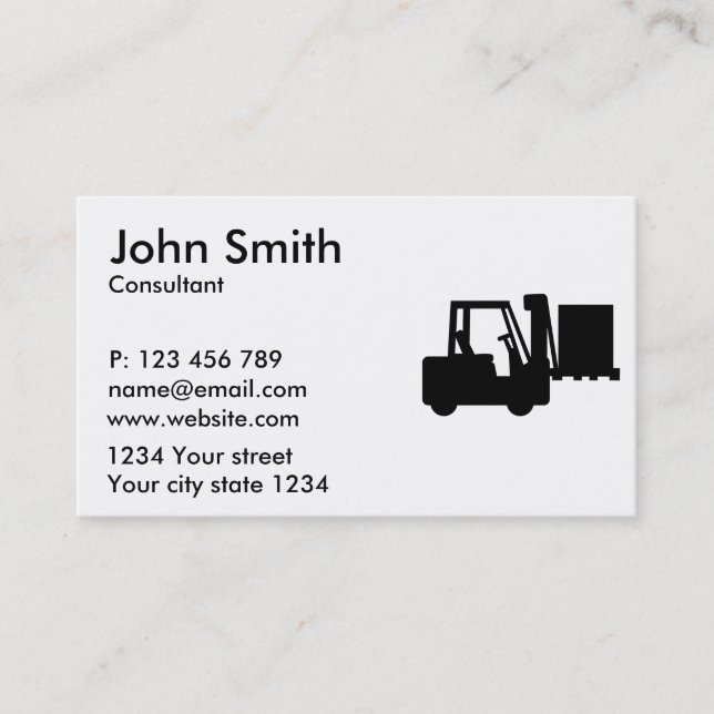 Forklift Business Card (Front)