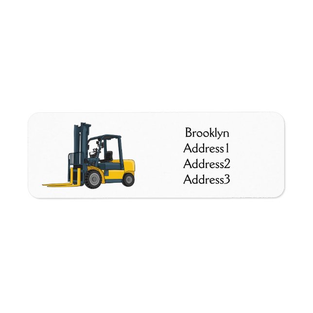 Forklift cartoon illustration (Front)