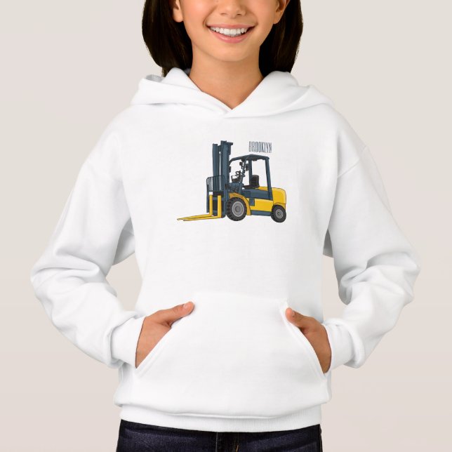 Forklift cartoon illustration (Front)