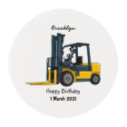 Forklift cartoon illustration