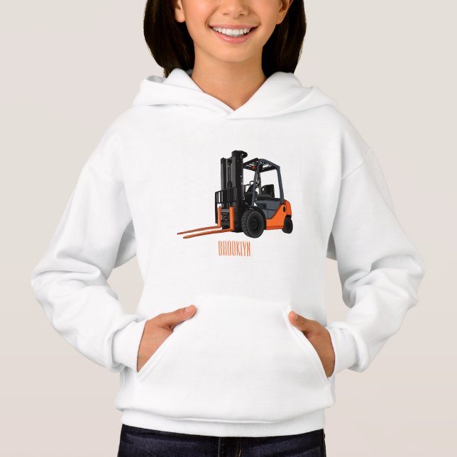 Forklift cartoon illustration (Front)