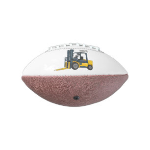Forklift cartoon illustration football