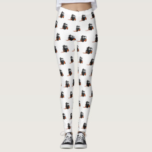 Forklift cartoon illustration leggings