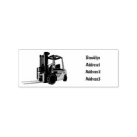 Forklift cartoon illustration