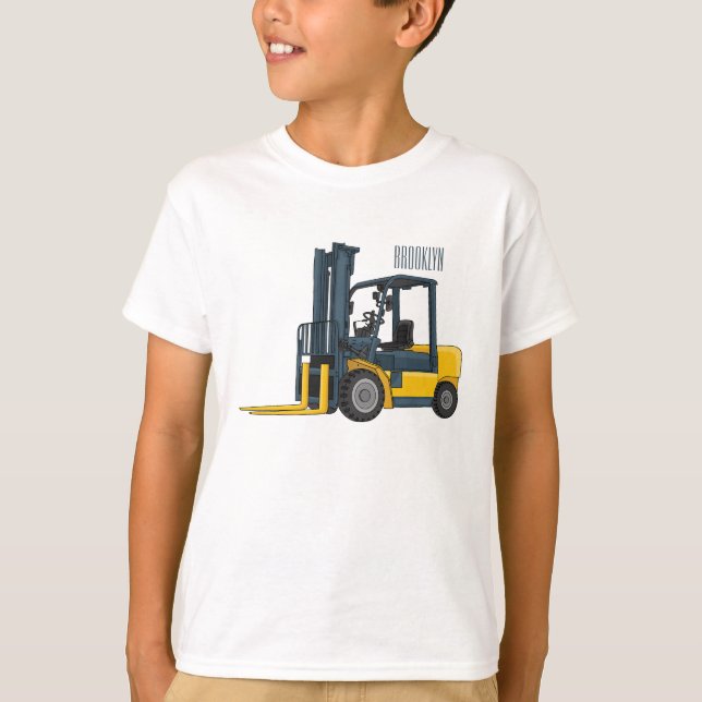 Forklift cartoon illustration  T-Shirt (Front)