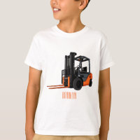 Forklift cartoon illustration