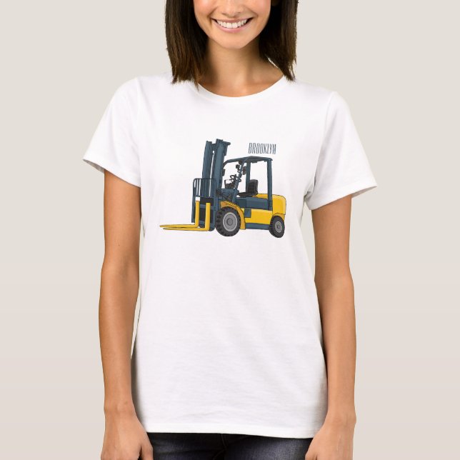 Forklift cartoon illustration  T-Shirt (Front)