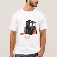 Forklift cartoon illustration