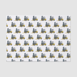 Forklift cartoon illustration tissue paper