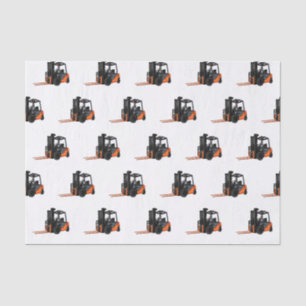 Forklift cartoon illustration tissue paper