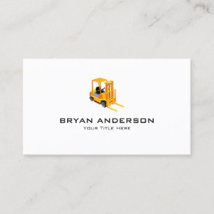 Forklift Construction Business Card