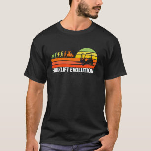 Forklift Evolution Funny Forklift Driver Operator T-Shirt