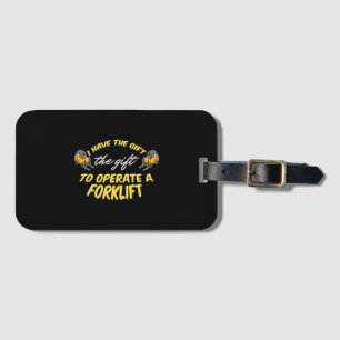 Forklift Gift Luggage Tag
