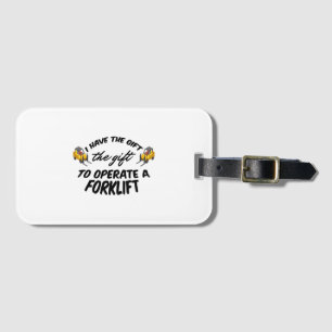Forklift Gift Luggage Tag