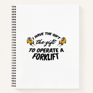 Forklift Gift Notebook