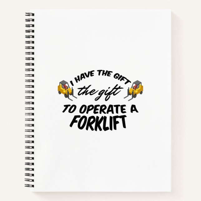 Forklift Gift Notebook (Front)