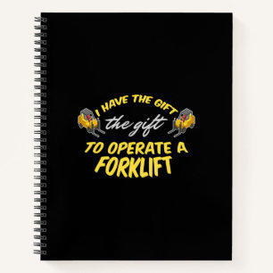 Forklift Gift Notebook