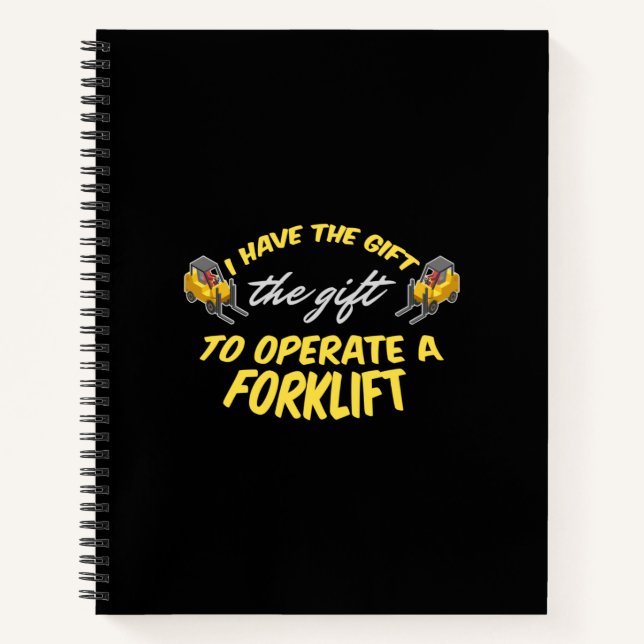 Forklift Gift Notebook (Front)